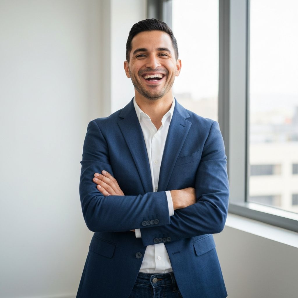 Emprendedor confiado